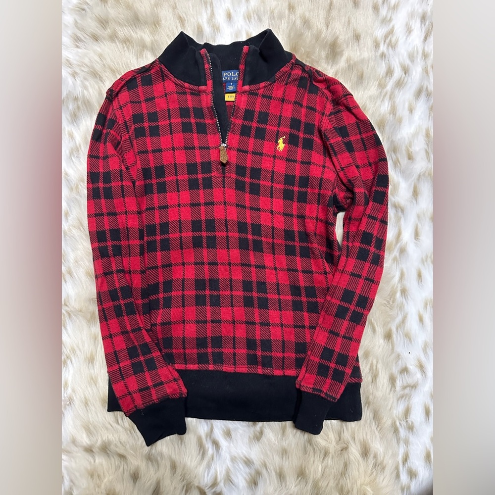 Polo Ralph Lauren boys quarter zip sweater size 7